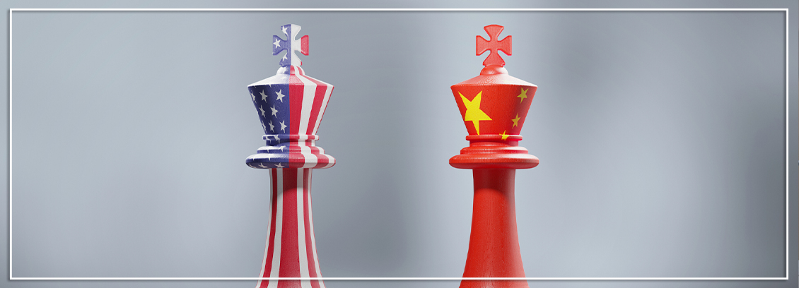 US and China Chess Pieces 
