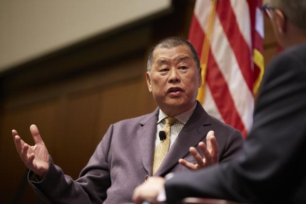 Jimmy Lai at Hoover, October 2019