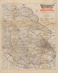 Map - Abstimmungsgebiet Oberschlesien