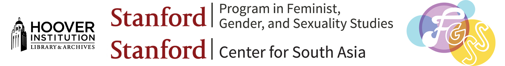 HILA logo combined with Stanford's Program in Program in Feminist, Gender, and Sexuality Studies