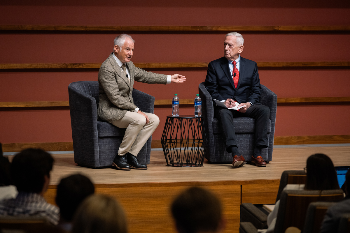 Stephen Kotkin and Jim Mattis at the 2024 Hoover Institution Summer Policy Boot Camp