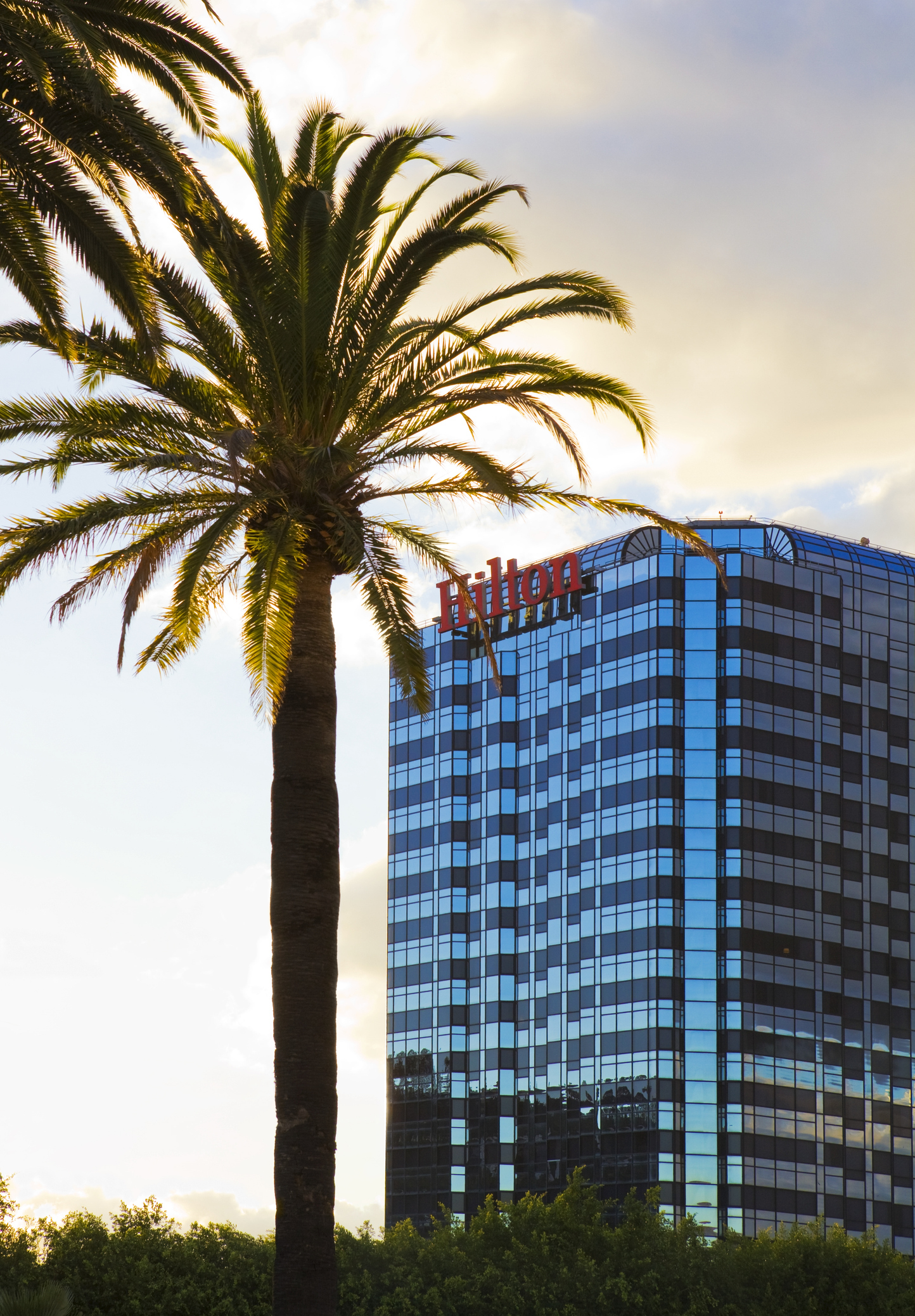 "Los Angeles, California, USA - November 18, 2012: View of the Hilton Hotel from the Universal Citywalk Hollywood."