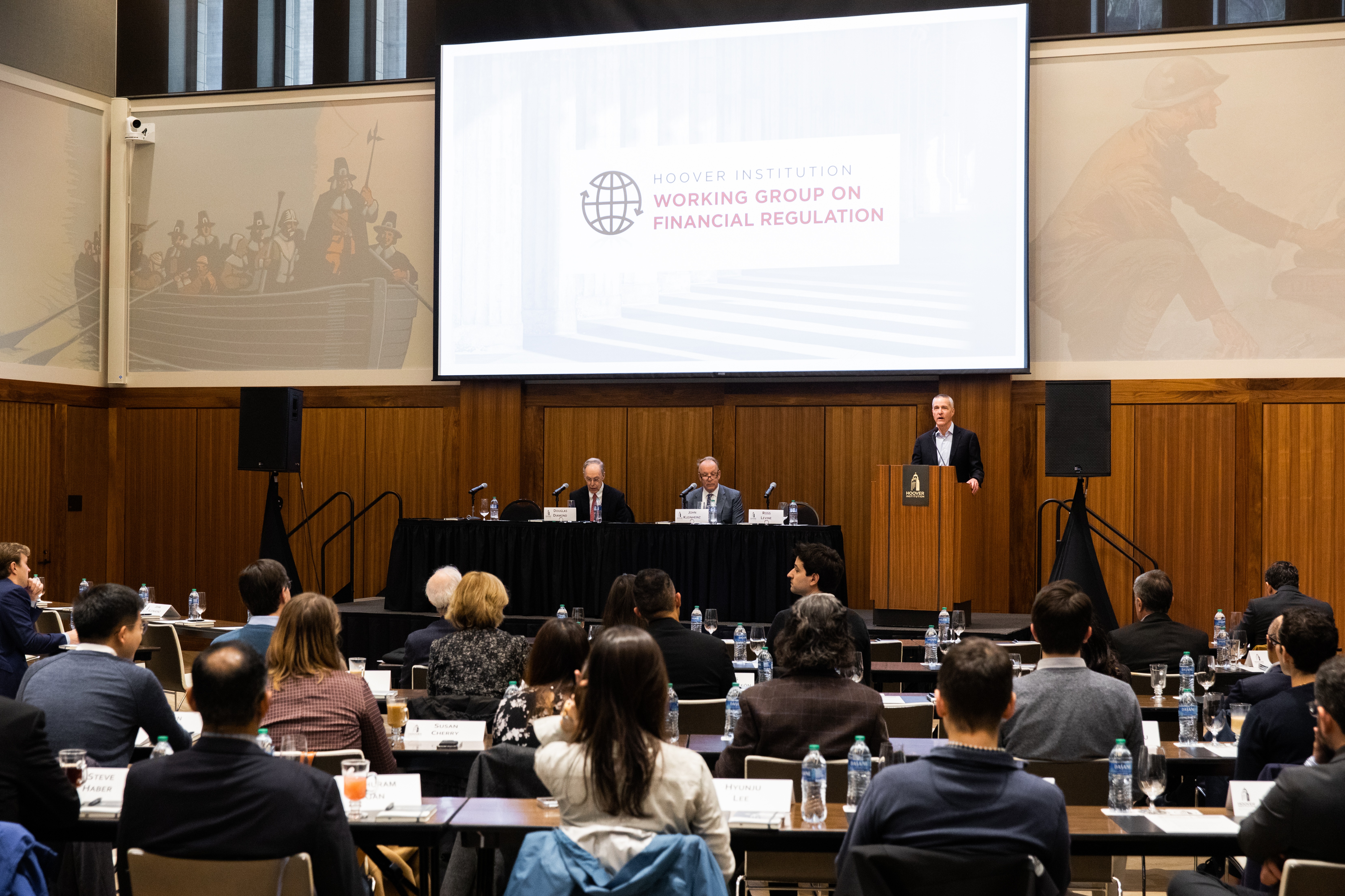 Hoover Senior Fellow and Financial Regulation Working Group Co-Director Ross Levine opens the conference by sharing his vision for the initiative.