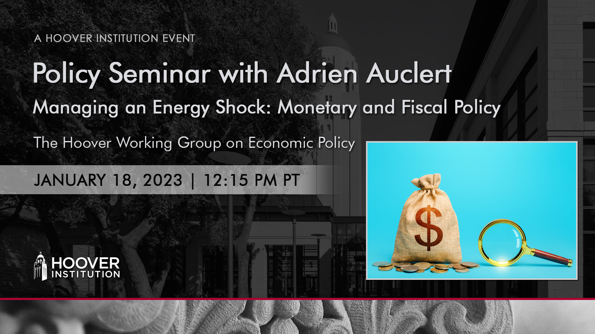 Policy Seminar with Adrien Auclert