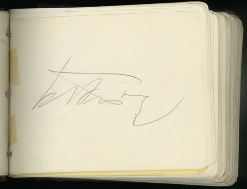 Autograph of T. V. Soong 