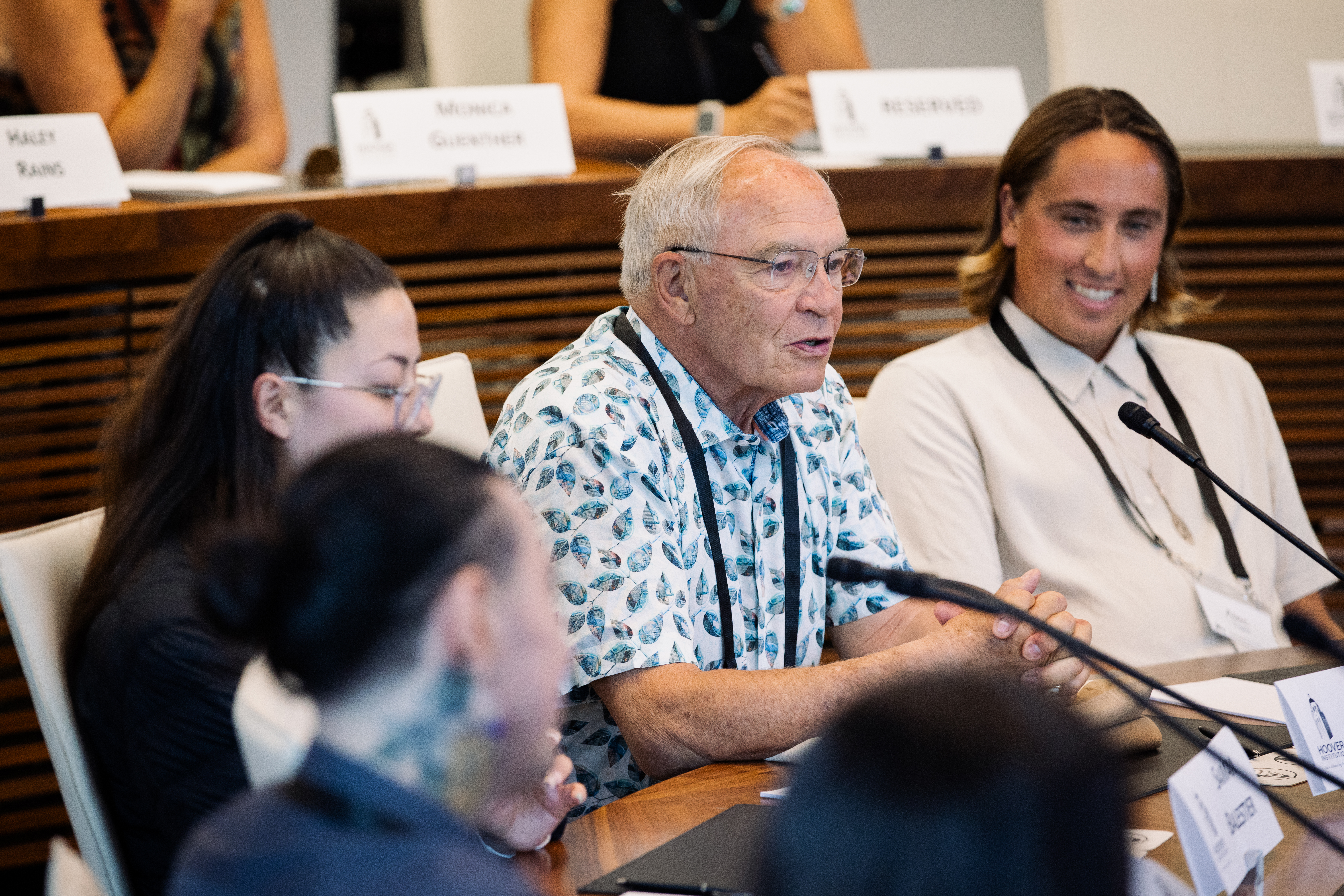 Senior Fellow Terry Anderson at the Indigenous Student Seminar on August 5. (Patrick Beaudouin)