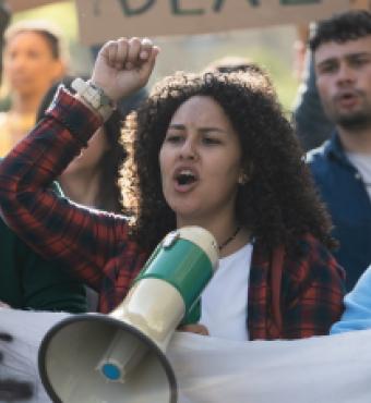 Protest on college campus; free speech