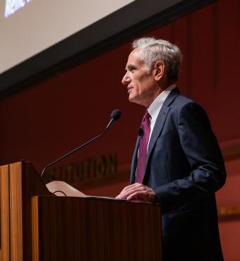 Scott Atlas speaking at the 2023 Summer Policy Boot Camp at the Hoover Institution