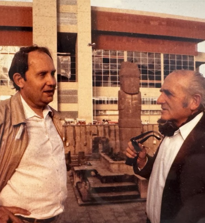 Klaus Barbie and Gerd Heidemann in La Paz, Bolivia