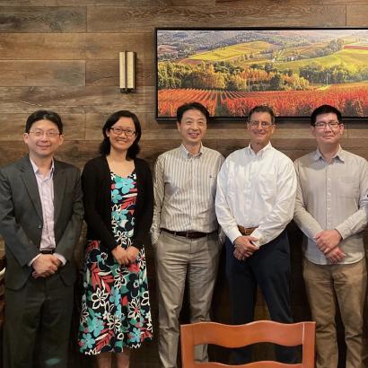 2024 Workshop on Modern China and Taiwan speakers (left to right): Hsiao-ting Lin, Wu Yidi, Chen Weitseng, Eric Wakin, Joseph Ho, Li Yujie, and Jeremy Taylor, July 2024