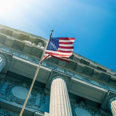 San Francisco City Hall entrance stock photo