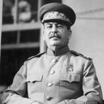 Stalin at the Tehran Conference in 1943.