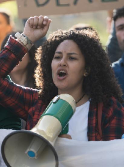 Protest on college campus; free speech