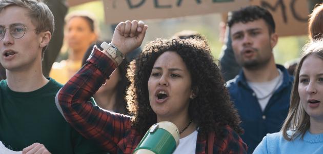 Protest on college campus; free speech