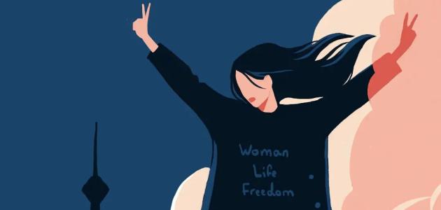 "Woman Life Freedom" - a poster by baharillu. © @baharillu 