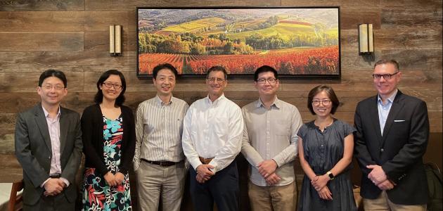 2024 Workshop on Modern China and Taiwan speakers (left to right): Hsiao-ting Lin, Wu Yidi, Chen Weitseng, Eric Wakin, Joseph Ho, Li Yujie, and Jeremy Taylor, July 2024