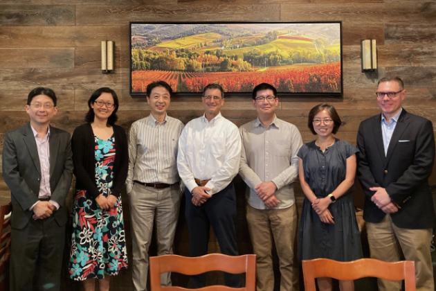 2024 Workshop on Modern China and Taiwan speakers (left to right): Hsiao-ting Lin, Wu Yidi, Chen Weitseng, Eric Wakin, Joseph Ho, Li Yujie, and Jeremy Taylor, July 2024