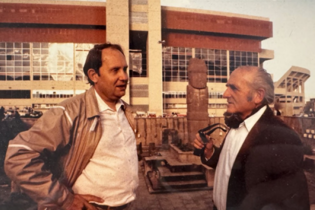 Klaus Barbie and Gerd Heidemann in La Paz, Bolivia