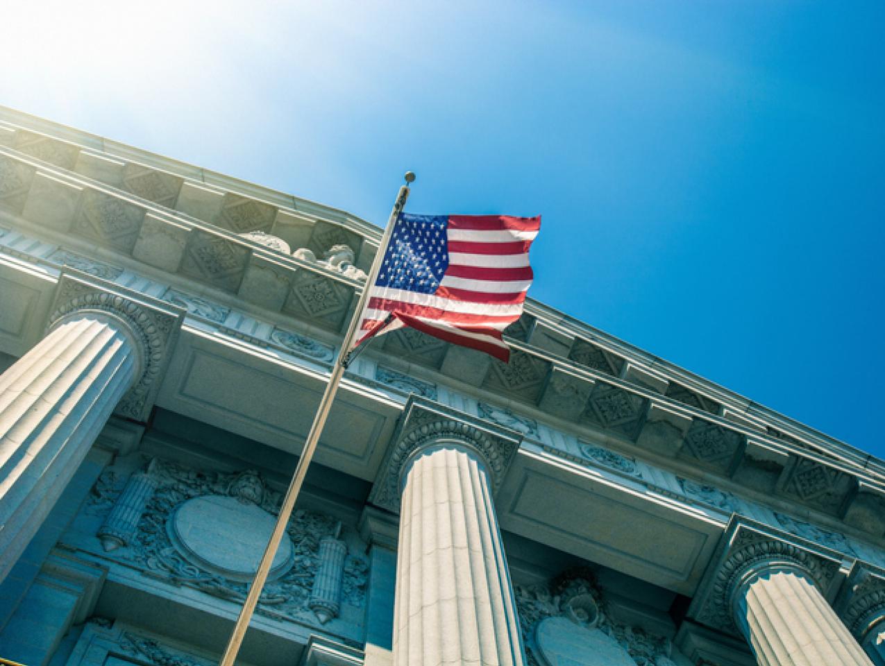 San Francisco City Hall entrance stock photo