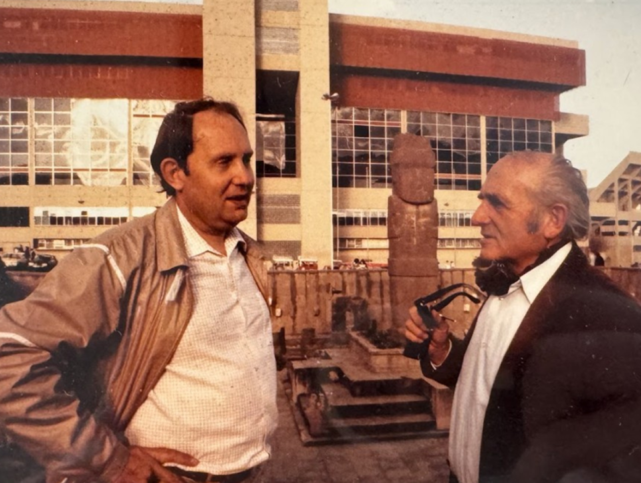 Klaus Barbie and Gerd Heidemann in La Paz, Bolivia