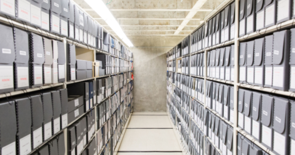 Generic image of archival storage boxes