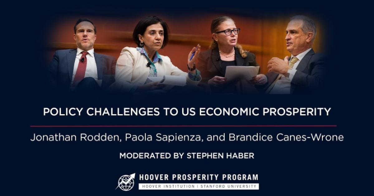 Policy Challenges to US Economic Prosperity