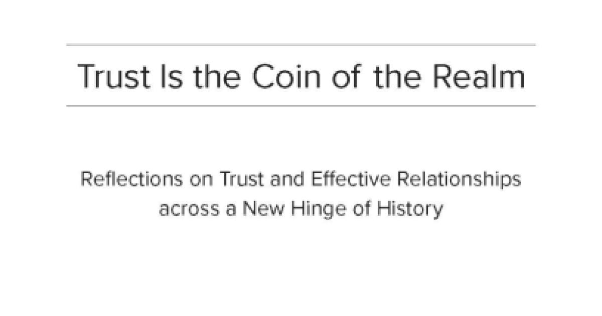 Trust is the Coin of the Realm | Hoover Institution