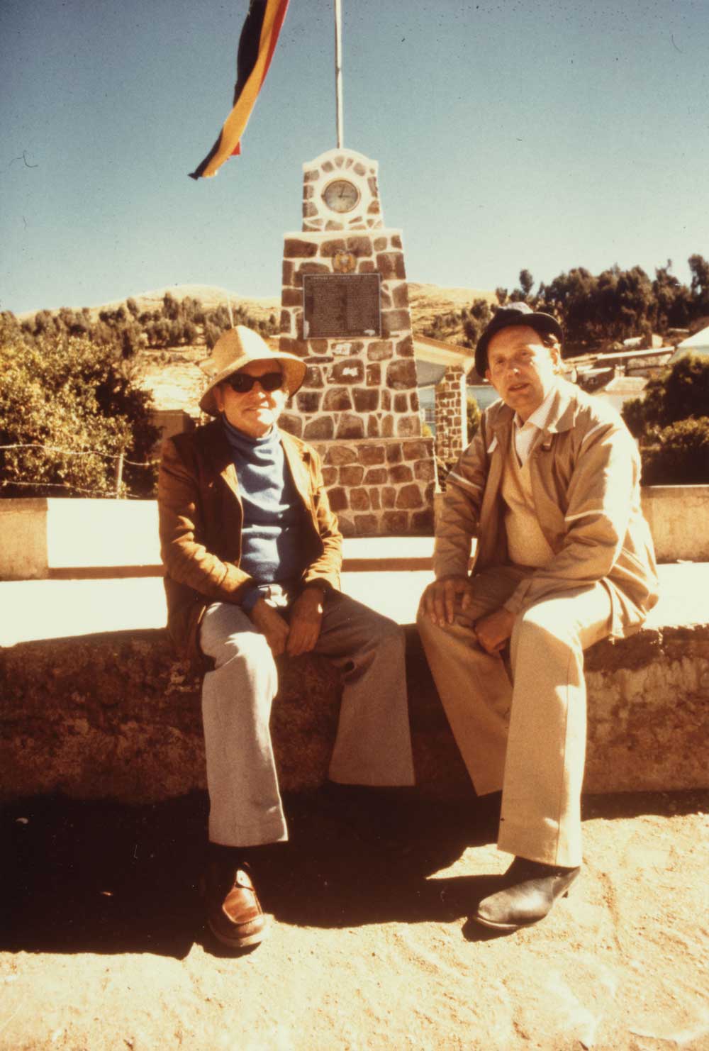 Klaus Barbie and Gerd Heidemann in Bolivia.