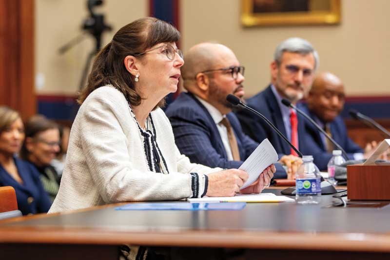 Margaret (Macke) Raymond testifies before the US House Committeeon Education and the Workforce, Subcommittee on Early Childhood,Elementary, and Secondary Education, on March 6, 2024. 