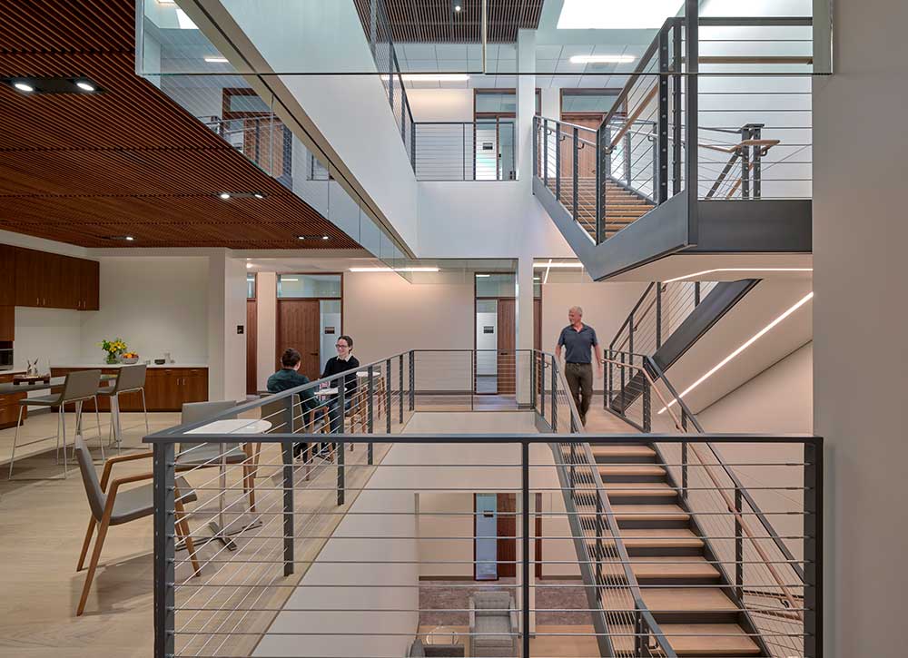 George P. Shultz Building stairs