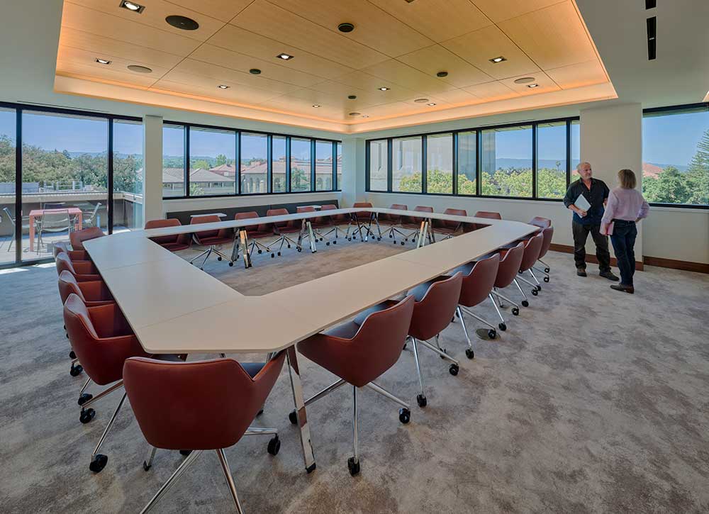 George P. Shultz Building meeting room